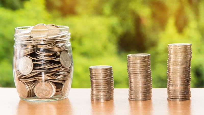 accounting, gold colored, nature, development, currency, financial, economy, loan, growth, banking, credit, wealth, finance, sign, dollar, coin, close-up