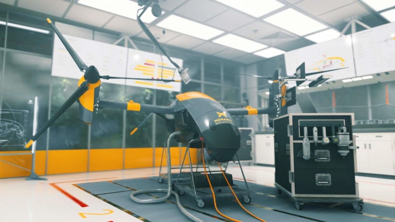 research, factory, 1080P, metal, connection, drone, equipment, robotic arm, technology, machinery, communication, modern, computer, indoors, robot, industrial equipment