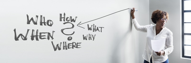 business person, one person, why, where, professional, how, solution, questions, pen, side view, office, standing, when, write, human arm, education, problem