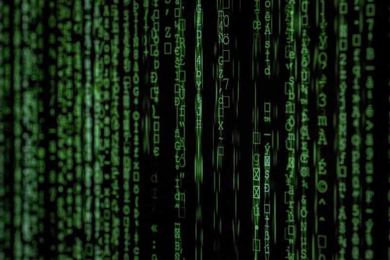 computer hacker, cyberspace, flowing, computer, coded, digital, movie, still, coding, wireless technology, datum, system, data encryption, green, no people