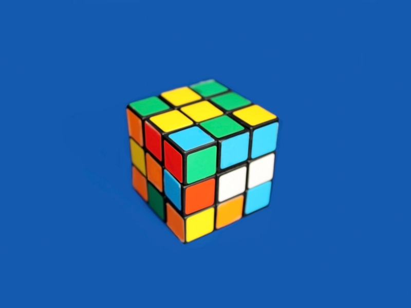 blue background, logic, square shape, studio shot, editorial, mind, blue, shape, entertainment, multi colored, business, symbol, copy space, toy block