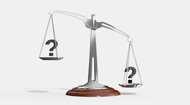 justice, compare, studio shot, 3d, wrong, path, choose, choice, equality, measurement, scale, equipment, success, industry, challenge, opportunity, correct