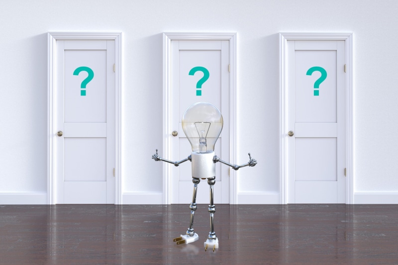 day, communication, wall - building feature, flooring, choice, direction, question mark, answer, sign, blue, green color, safety, no people, question, representation