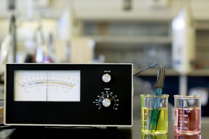 log scale, healthcare, medical research, water, potentiometric, indoors, base, biochemistry, biology, chemicals, science, research, chemistry, expertise
