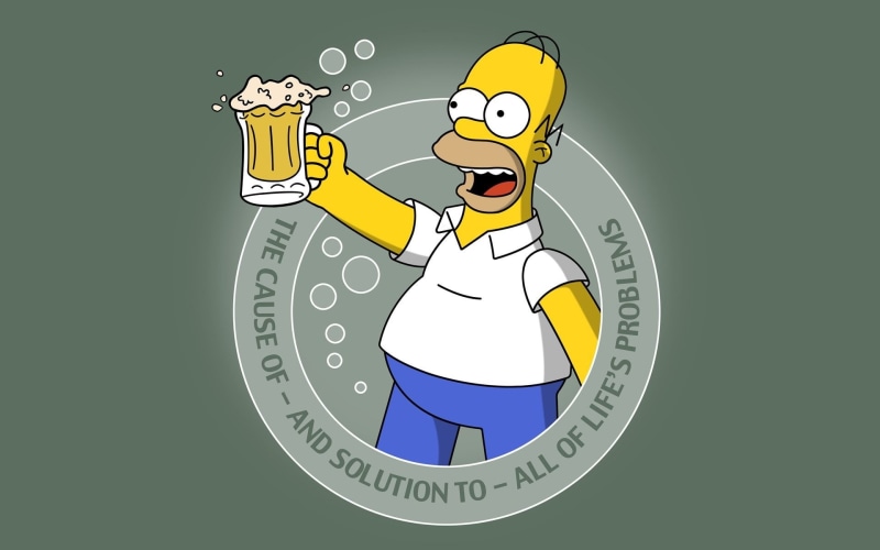 human body part, time, The Simpsons, child, real people, quote, holding, men, illustration, one person, adult, coffee - drink, teenager, Homer Simpson