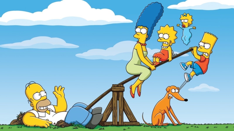 art and craft, domestic animals, mural, cloud - sky, nature, human representation, 1080P, travel, representation, no people, Homer Simpson, mammal, sky