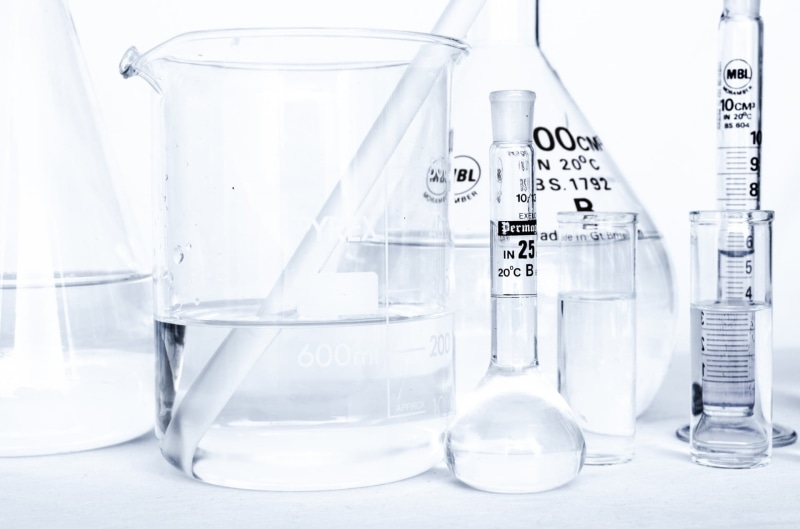 biology, beaker, flask, chemical, analyzing, lab, chemistry, healthcare and medicine, 1080P, set, hygiene, no people, white color, biotechnology, experiment