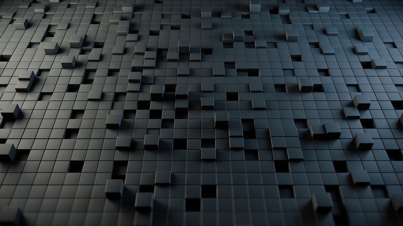 shape, abundance, gray, black, nature, indoors, large group of objects, close-up, render, repetition, no people, pattern, backgrounds, tiled floor, square shape