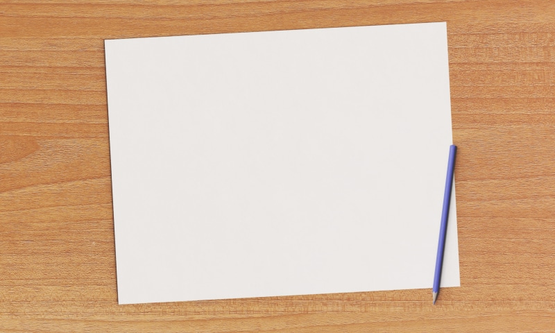 directly above, notebook, clean, white, wood grain, pen, education, note pad, white color, document, wooden desk, high angle view, 2K, style, office, paper