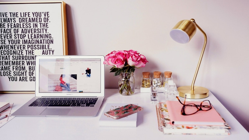 work room, writing desk, laptop, room, work station, computer, 1080P, notebook, desk
