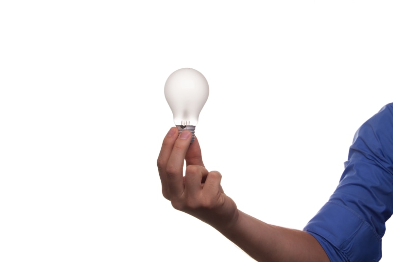 thought, smart, lighting Equipment, clear, luminous, holding, human Hand, white background, men, hand, voltage, electricity, creation, thinking, consider