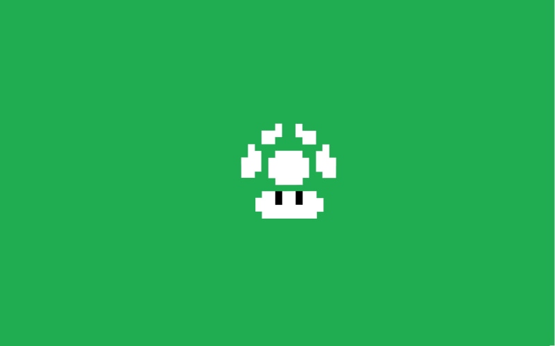 no people, fuel and power generation, indoors, studio shot, green color, 2K, colored background, pixelated, Super Mario Bros., puzzle, creativity, jigsaw puzzle