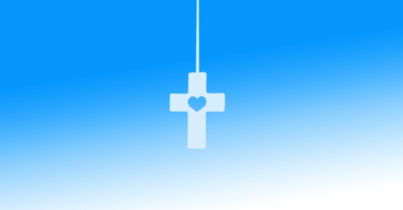 solution, colored background, connection, digital composite, sky, no people, clear sky, god, white, center, 5K, blue, christianity, cross shape
