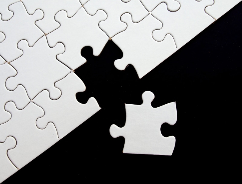 back lit, hole, white, strategy, puzzle, jigsaw puzzle, leisure games, full frame, indoors, 2K, blank, no people, missing, challenge, black color, add to