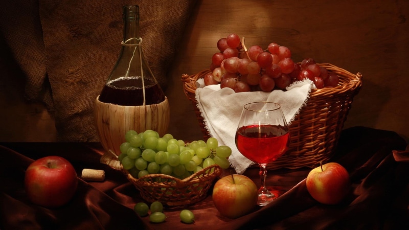 pear, fruit, healthy eating, fresh, pepper, lemon, drink, choice, apple, sweet, indoors, yellow, dessert, red wine, juicy, vitamin, wineglass, orange, tasty