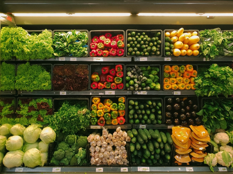 market, food, citrus fruit, 4K, shop, supermarket, plant, shelf, produce, grocery store, for sale, fruits, pepper, vegetable, freshness, fruit, store