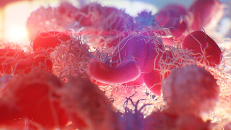 1080P, digital art, Colorful, HIV, Cells, macro, Disease