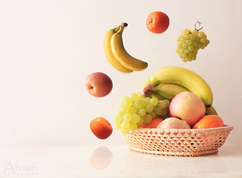 healthy Eating, organic, woven, banana, brown, variety, freshness, basket, food, grape, ripe, vitamin, fruits, fruit, citrus Fruit, dieting, yellow, orange - Fruit
