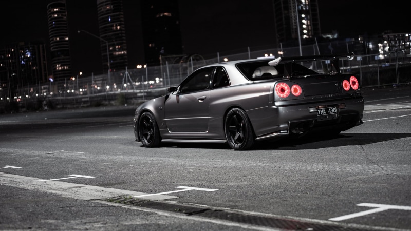 mode of Transport, road, car, night, business, built structure, highway, silver, the city, editorial, outdoors, skyline, motion, skyline.gtr, mode of transportation
