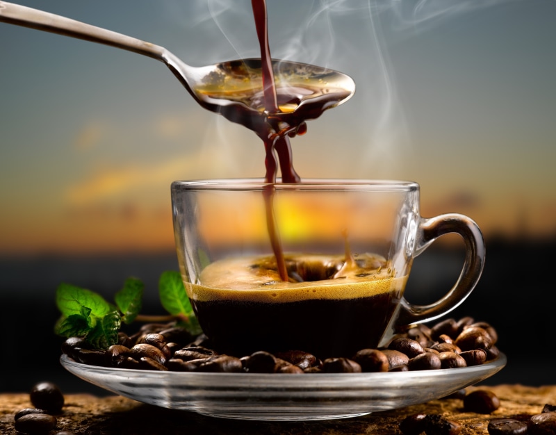 pouring, coffee Bean, black Color, espresso, tea cup, no People, focus on foreground, motion, refreshment, gourmet, cappuccino, coffee, aroma, coffee beans