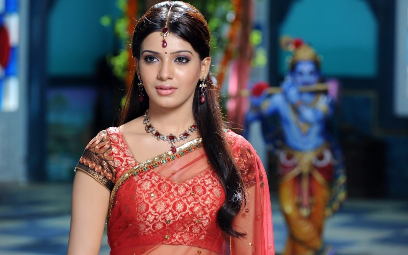 celebrities, saree, hd, 2K, samantha