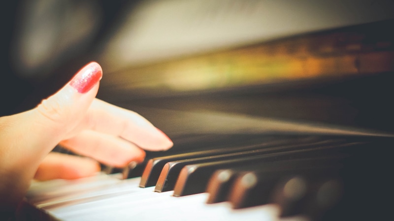 1080P, musical instrument, musical, instrument, piano, macro, hand, keys, white, black