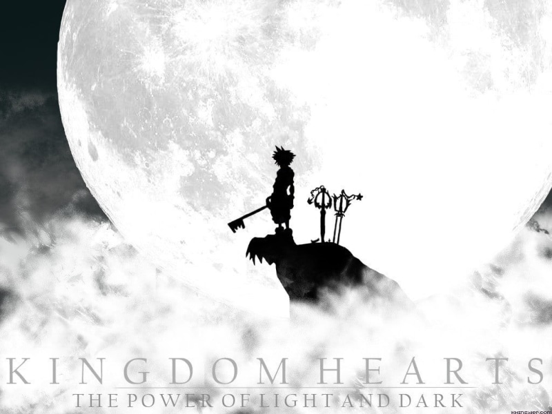 Moon, hearts, nature, Keyblade, communication, stunt, mid-air, Sora (Kingdom Hearts), kingdom, real people, sky, sport, leisure activity, smoke - physical structure