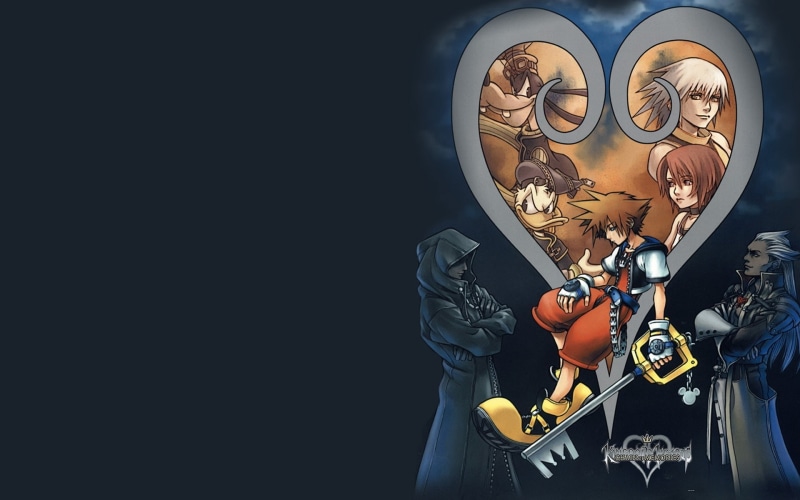 x, Kingdom Hearts, art, hearts, riku, 1080P, ducks, Sora (Kingdom Hearts), animals, kingdom, goofy, sora, donald, hd, duck