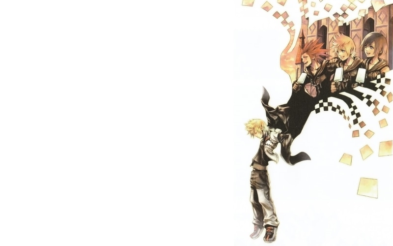 final, roxas, cloud, kingdom, white, anime, disney, fantasy, video games, hearts, hd, 1080P