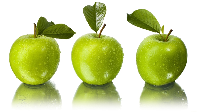 drops, green Color, freshness, green, backgrounds, granny Smith Apple, red, isolated, group of objects, snack, nature, drop, apple - Fruit, cut out, leaf