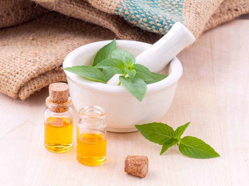mortar, bottle, cooking, herb, plant part, spa, kitchen, healthy, healthy lifestyle, spice, fragrance, wood, 4K, aroma, aromatic, lifestyle, green color