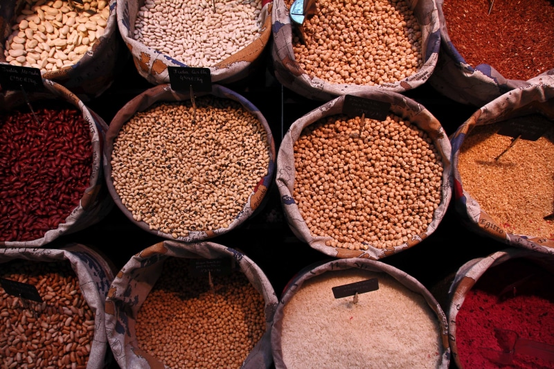 weight, ecological, for sale, spice, variation, market stall, tomato, choice, food and drink, beans, bulk, berries, abundance, macro, dry, salad, purchase