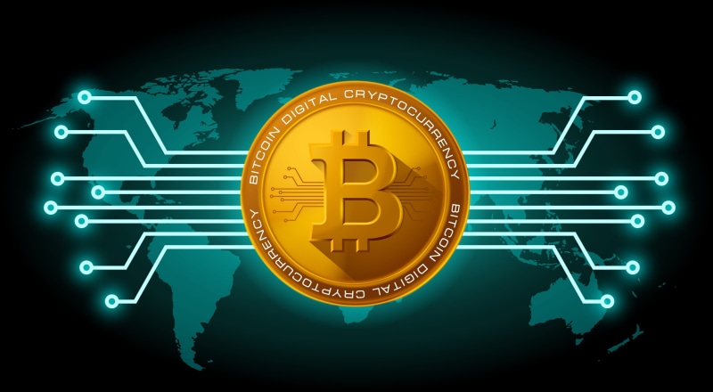 cash, coins, bitcoin, internet, money, 4K, computer, technology, technics, digital