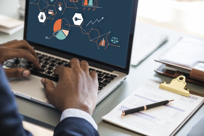 contemporary, electronics, furniture, computer equipment, human hand, graphics, using, workspace, men, modern, keyboard, table, wireless, charts, hand