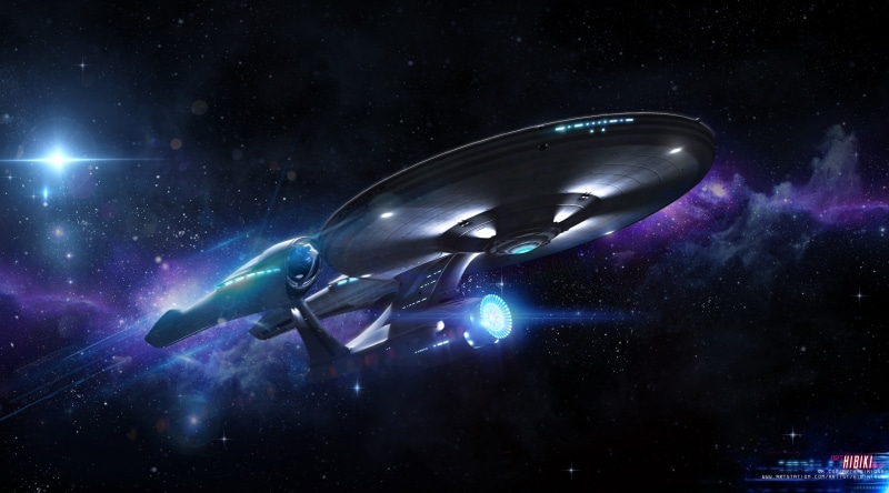  galaxy, exploration, Star Trek, dark, no people, illuminated, uss, aircraft, night, purple, nature, astronomy, sky, digital composite, star - space