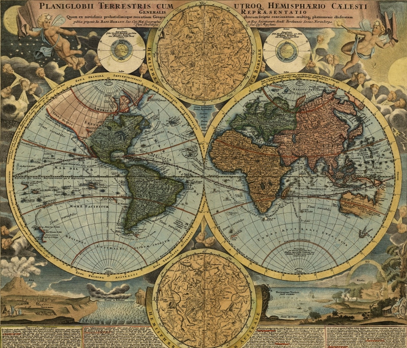 creativity, travel, geography, architecture, 5K, full frame, travel destinations, outdoors, symbol, the past, 1716, design, circle, world, map, art and craft