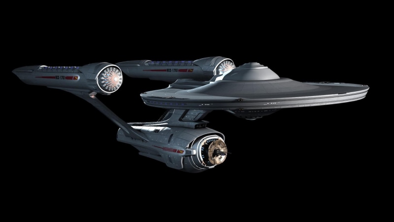 tv shows, spaceship, 1920x1080, illustration, star, trek, 1080P, black, star trek
