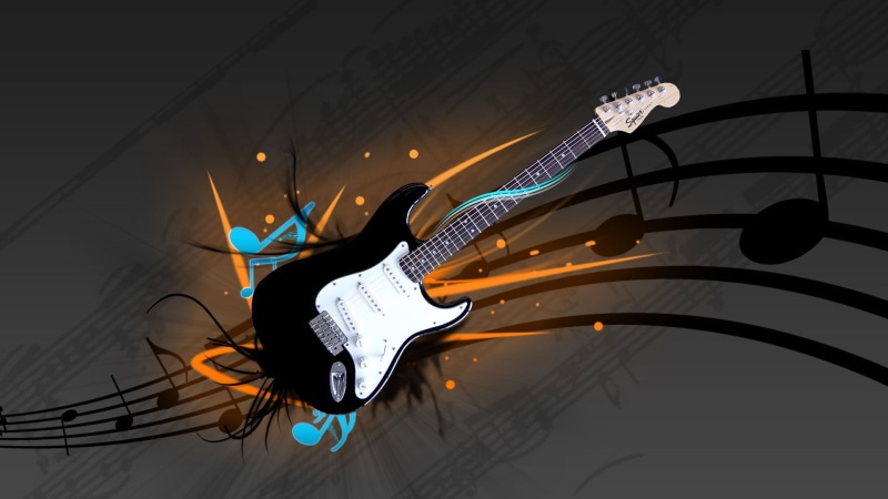black, music, 1080P, low angle view, glowing, creativity, art, motion, blurred motion, nature, electric, backgrounds, wire, illustration, musical Note