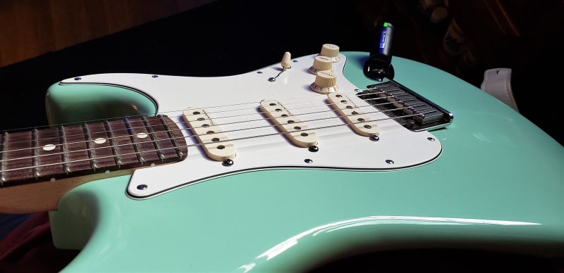 Surf Green, Stratocaster, Jeff Beck, Fender, 4K, guitar