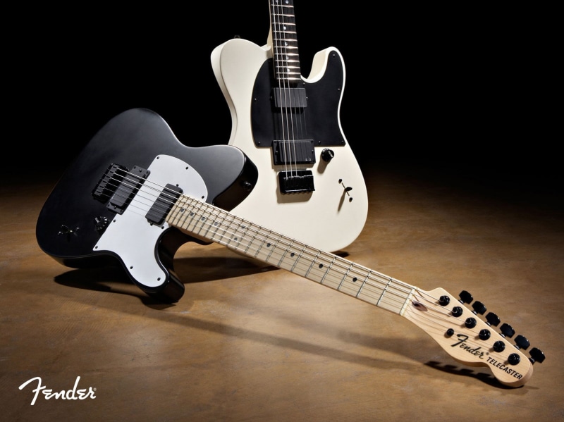 musician, wood - Material, Guitar, blues Music, arts And Entertainment, black color, still life, electric, Telecaster, white color, fretboard, black background