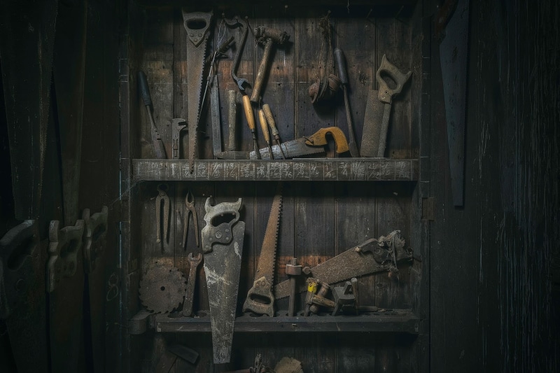 built structure, human representation, variation, choice, representation, day, lot, architecture, abandoned, no people, old, tool, brown, art and craft