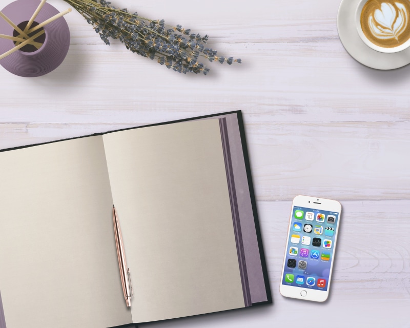 coffee, table, page, silver, empty, still life, creative, directly above, beside, pen, diary, greetings, blog, screen, white, paper, no people, cup, indoors