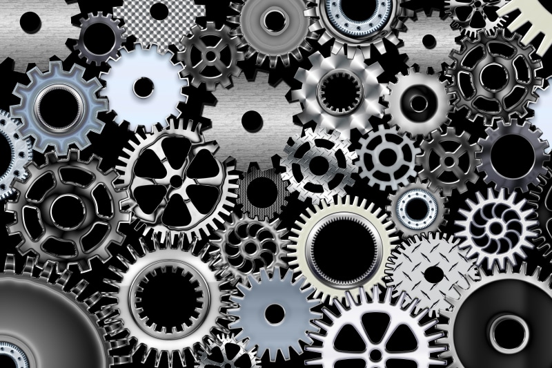 4K, gear, machine, steel, gears, steampunk, abstraction, technics, metal, mechanism, engineering, mechanical, abstract