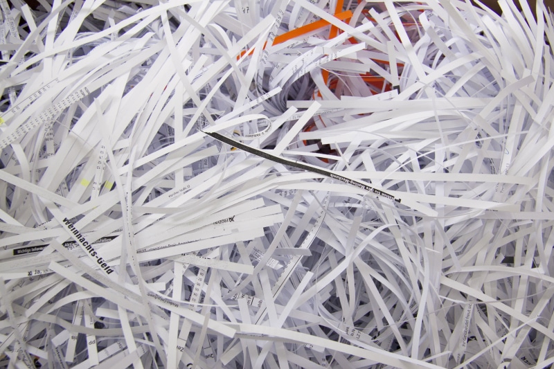 paper strip, full frame, crush, no people, shredding, shredded, messy, fine, close-up, white color, scraps, garbage, 4K, shredded paper, chaos, man made