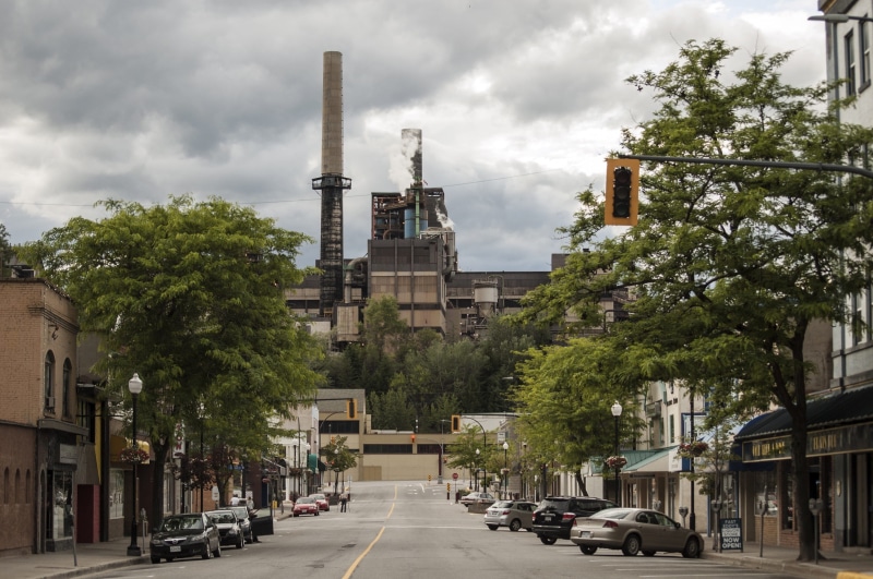 transportation, building exterior, Factory, trail, metal, motor vehicle, road, engineering, cloud - sky, 2K, City, production, tool, fuel, architecture