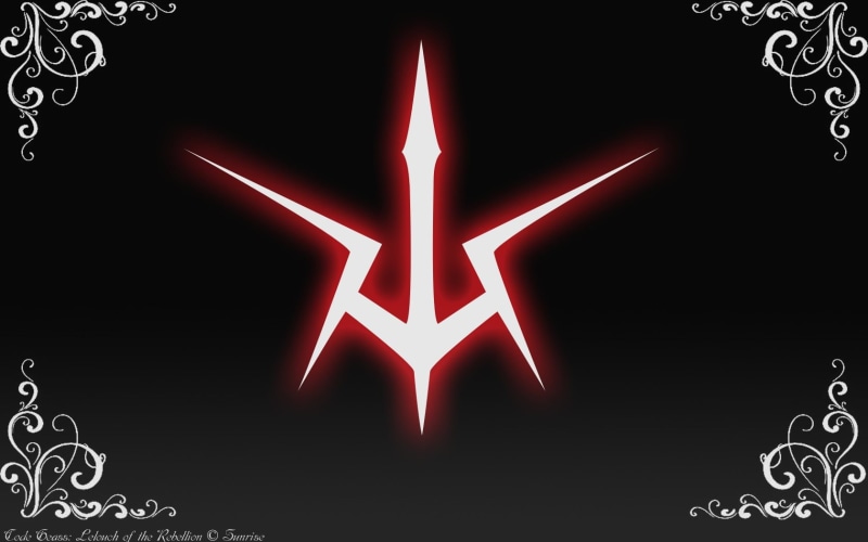 abstract, design, sign, neon, pattern, light - natural phenomenon, 720P, shape, no people, black background, communication, Code Geass, red, motion, dark