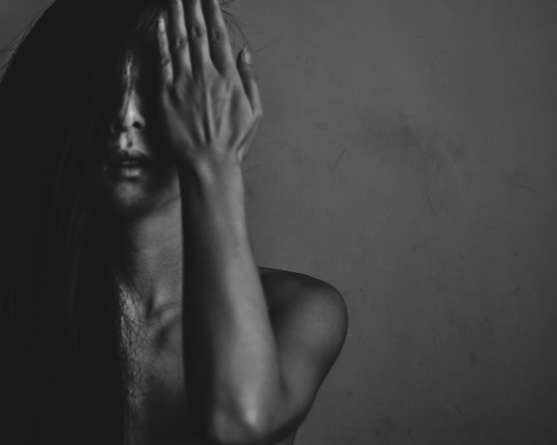 one person, headshot, young adult, vulnerability, wall - building feature, ambition, india, hand, depression - sadness, adult, shirtless, human body part
