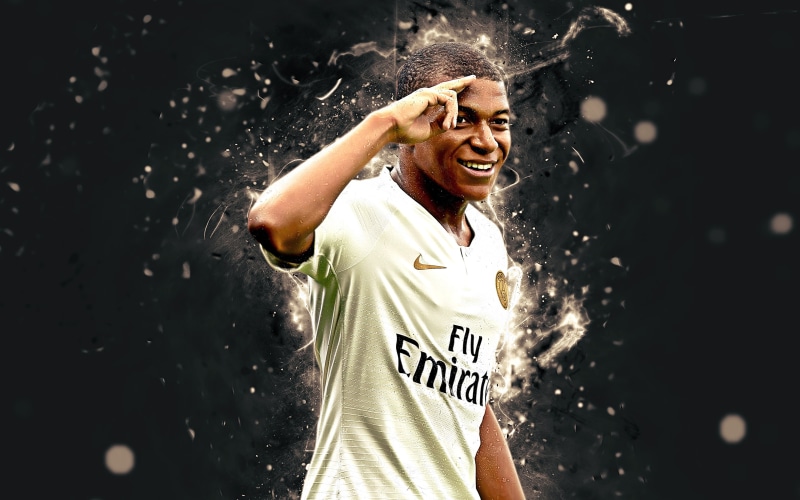 Paris Saint-Germain F.C., Kylian Mbappé, 4K, Soccer