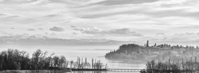 Shade, Gray, Lights, Cold, Banks, tranquility, Nature, Light, Quiet, Lake Uberlingen, Alps, mainau bay, ze, incident light, back-light, Parks, Wood, scenics - nature