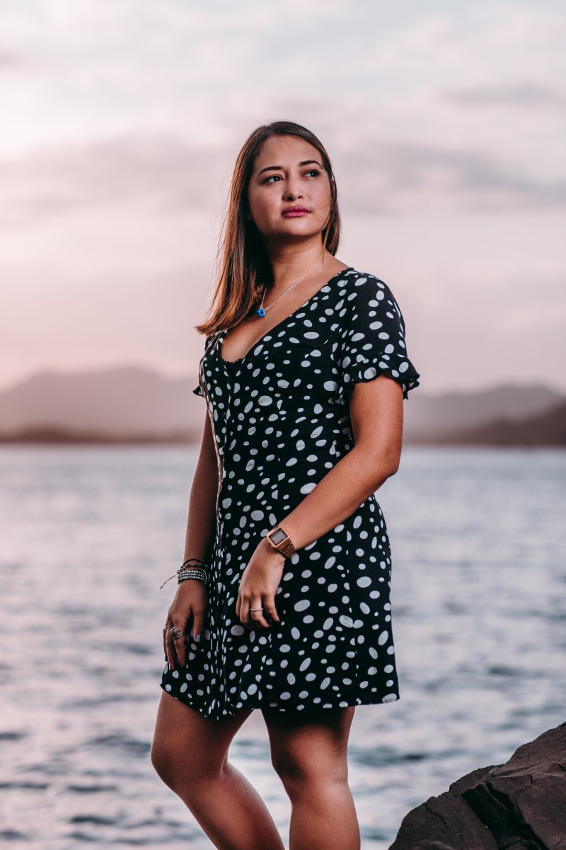 beautiful, waves, leisure activity, women, 5K, outdoors, beautiful woman, hair, portrait, front view, daytime, young women, lifestyles, colors, fashionable